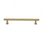 M Marcus Heritage Brass Contour Design Cabinet Pull with 16mm Rose 160mm Centre to Centre